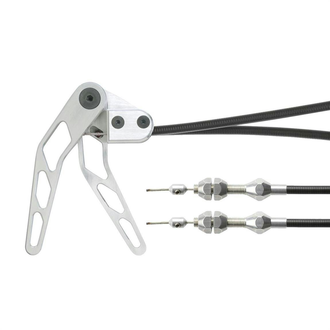 Lokar CHT-1300U Combination Hood & Trunk Release Cable Kit, Black