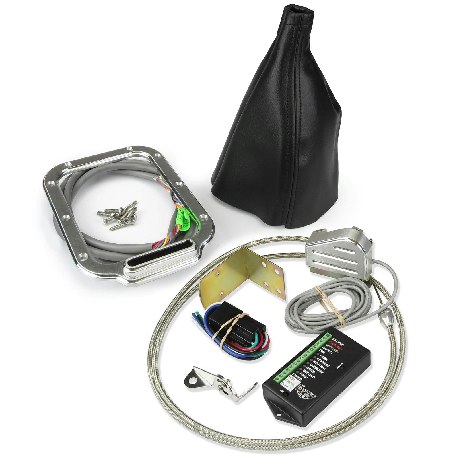 Lokar CINB-1785 Horiz. Rect. LED Boot Indicator w/ Boot Kit Ford C4/C6