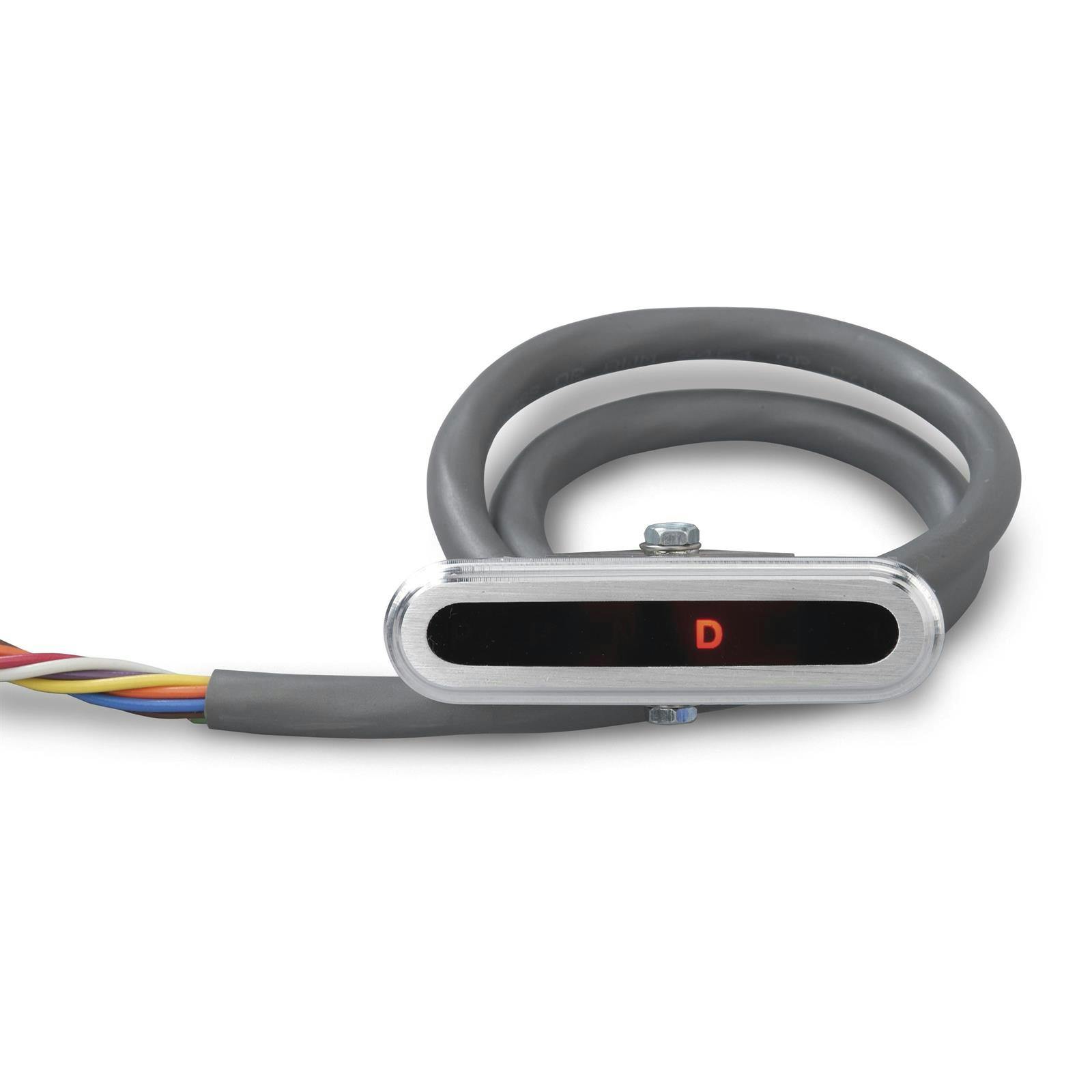 Lokar CIND-1700 Horiz. Alum. LED Dash Shift Indicator, GM/Ford/Mopar