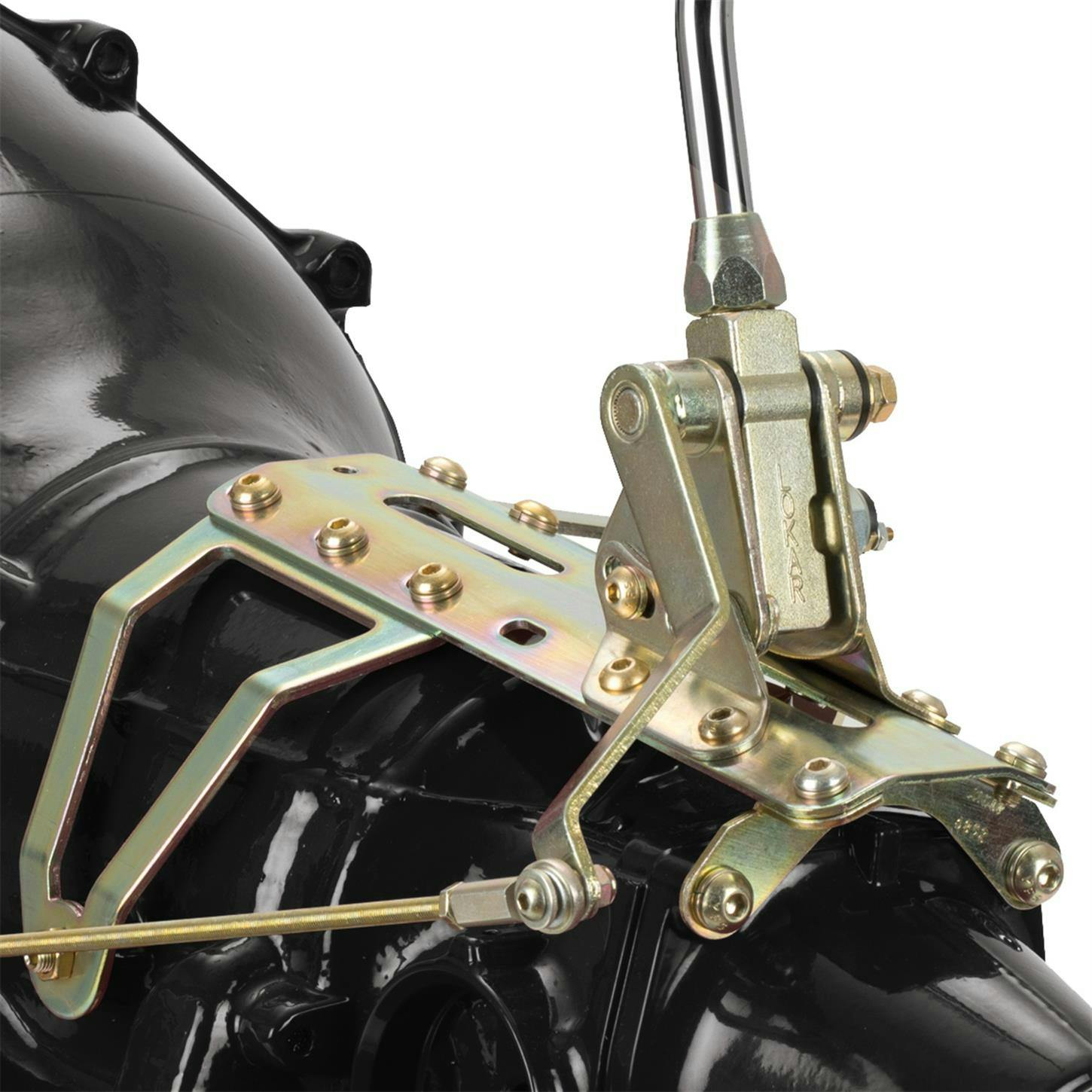 Lokar CM4L60EDMB Cm Shifter, GM 4L60E Chrome 10 Inch Single Bend