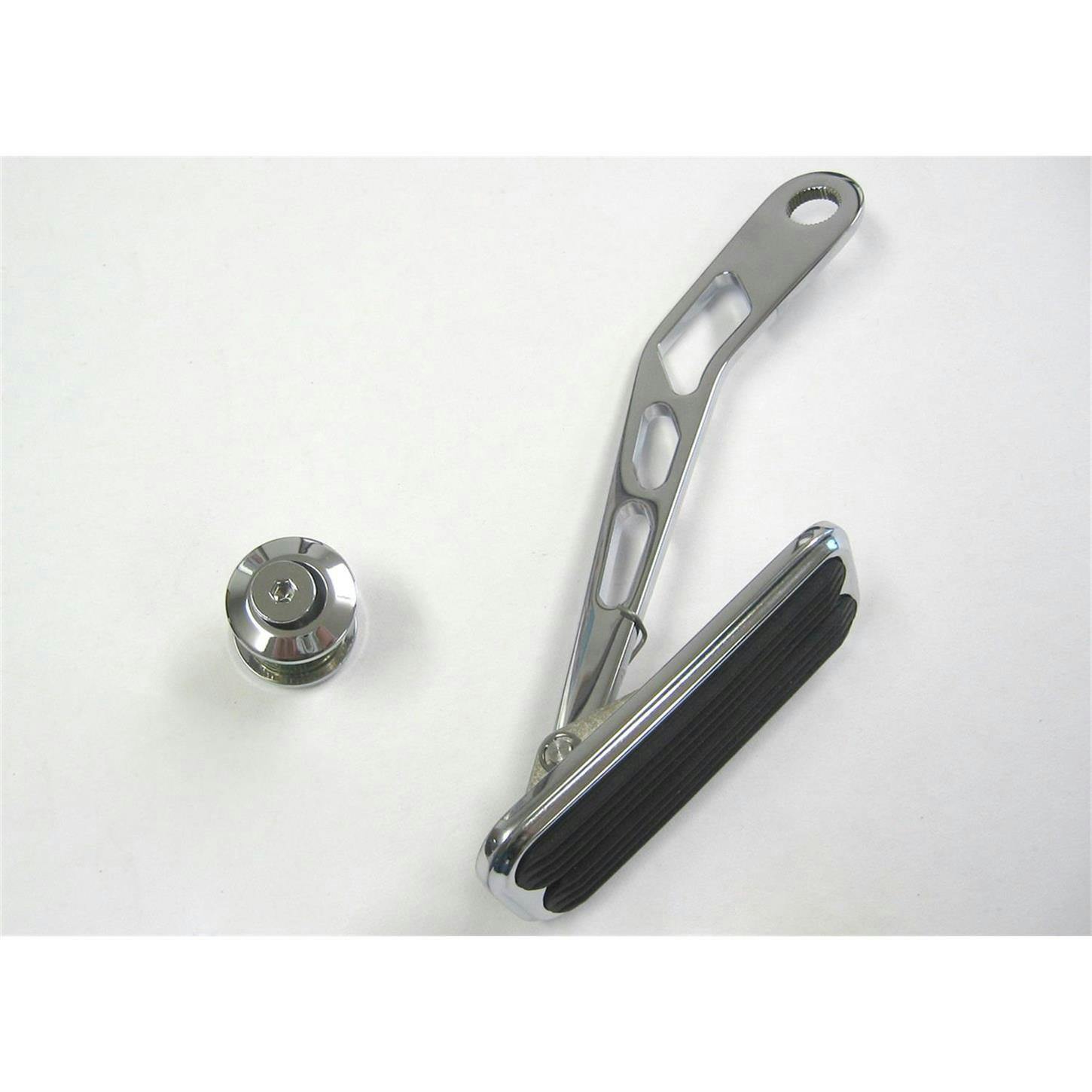 Lokar DBW-6007 Drive-by-Wire Chromed Steel Throttle Pedal w/Rubber