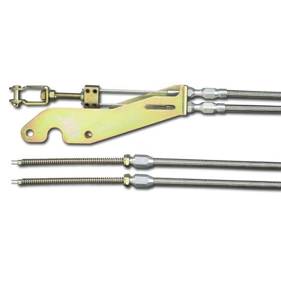 Lokar EC-81THT Ford Explorer Transmount E-Brake Cables, Stainless