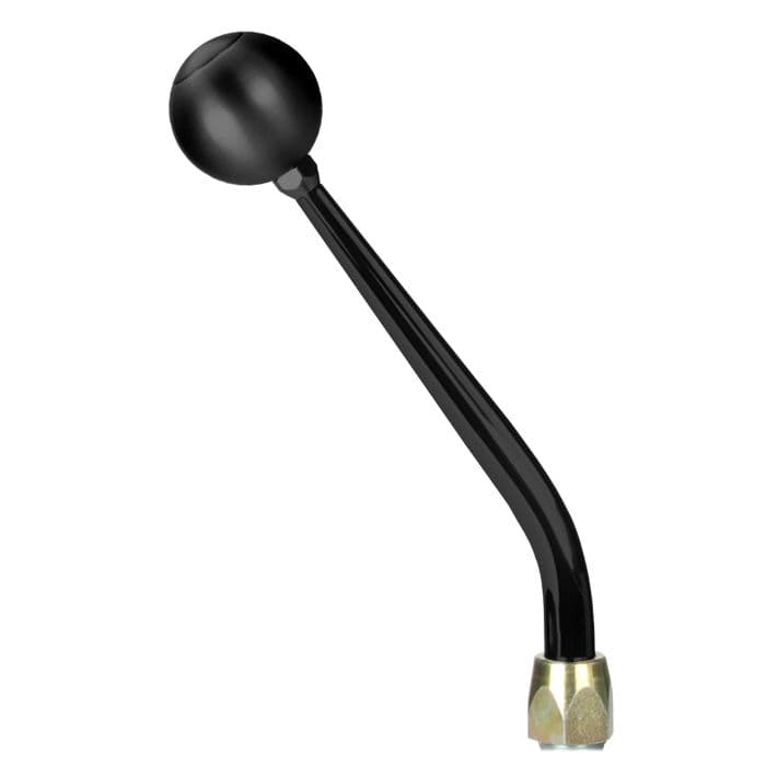 Lokar FM4L60EDXRB 4L60E BLK 10 In. Single Bend Round Knob Shifter