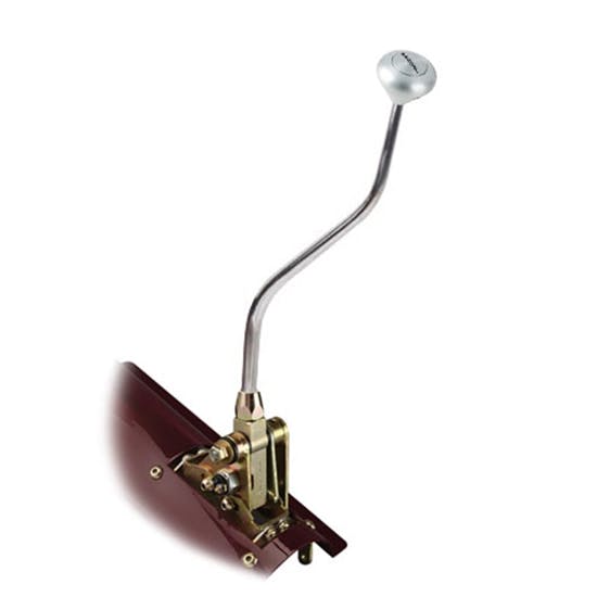 Lokar FM350ANM Floor Mnt Trans Shifter, TH-350, 23 In, Mush Knob