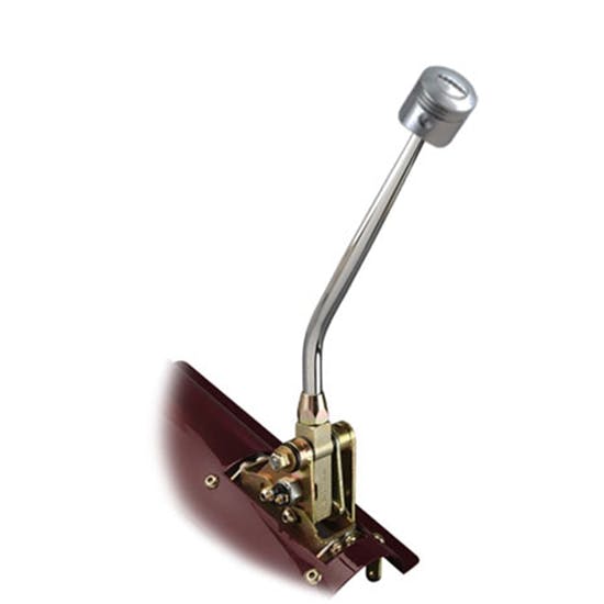 Lokar FM350CPP Floor Mnt Trans Shifter, TH-350, 12 in, Pol Piston