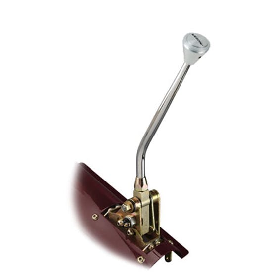 Lokar FM400BL Floor Mount Trans Shifter, TH-400, 16in, Lokar Knob