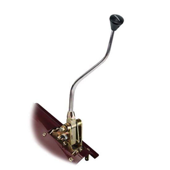 Lokar FM4L60EANMB Floor Mnt Trans Shifter, 4L60E, 23 in, Blk Knob