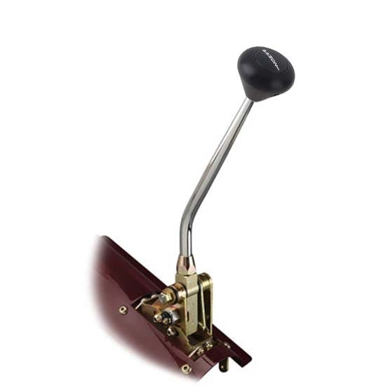 Lokar FM4L60EBMB Floor Mnt Trans Shifter, 4L60E, 16 in, Blk Knob