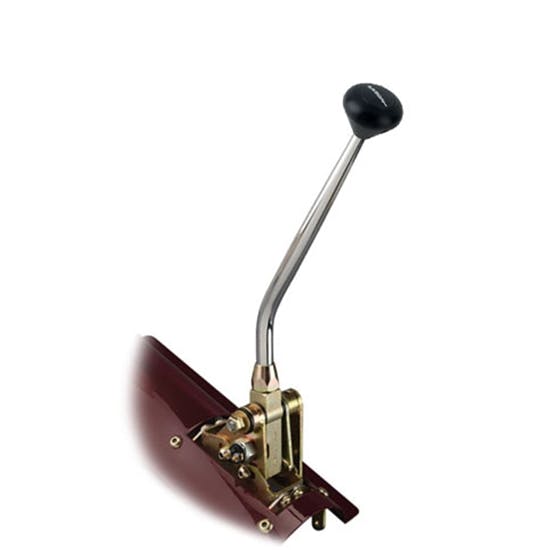 Lokar FM700BMB Floor Mount Trans Shifter, 700-R4, 16 In, Blk Knob