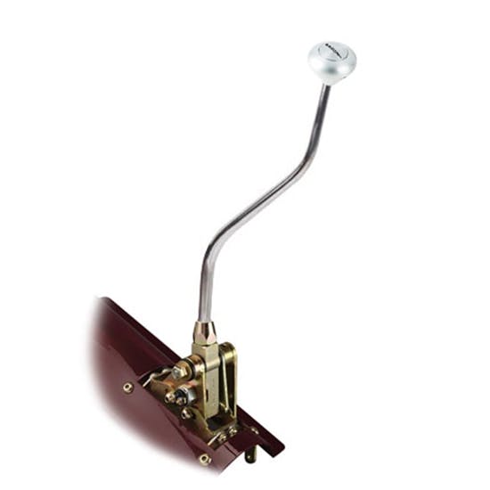 Lokar FM700BNMP Floor Mount Shifter, 700-R4, 16 In, Pol. Mushroom