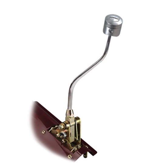 Lokar FMAODANP Floor Mount Shifter, Ford AOD, 23 In, Piston Knob