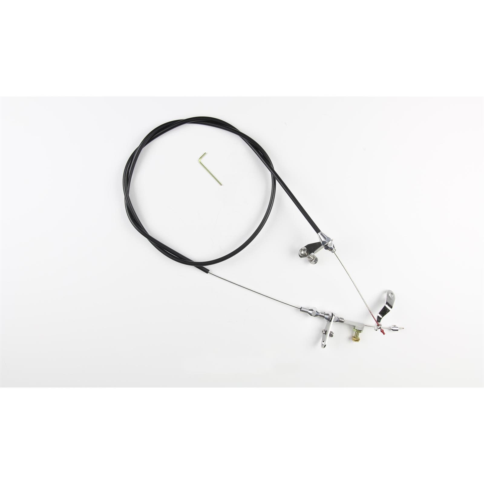 Lokar KDP-20C6U Polished Ford C-6 Trans Universal Kickdown Cable Kit