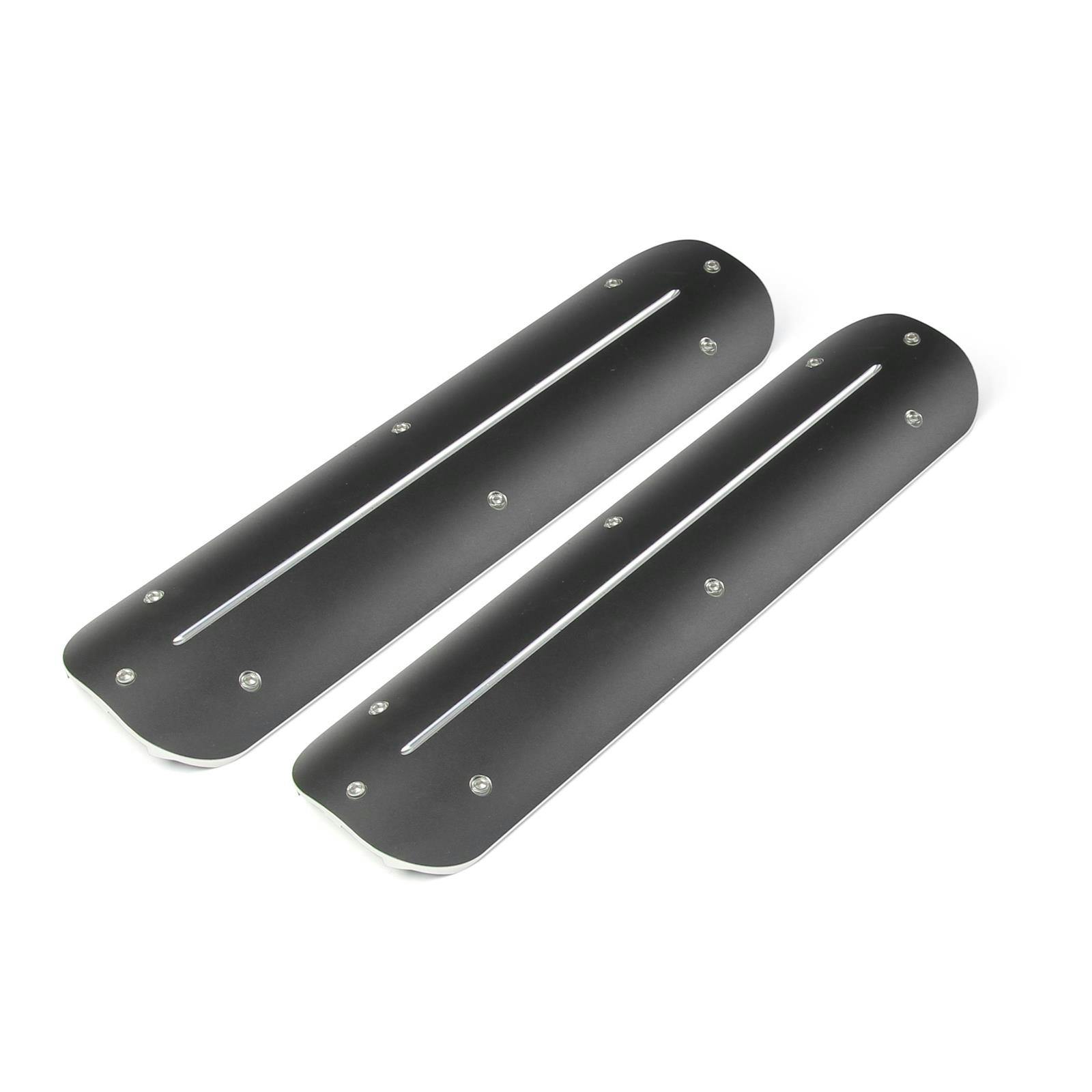 Clayton Machine LSC-02-B LS Coil Covers, Alum., No Cutout, Black