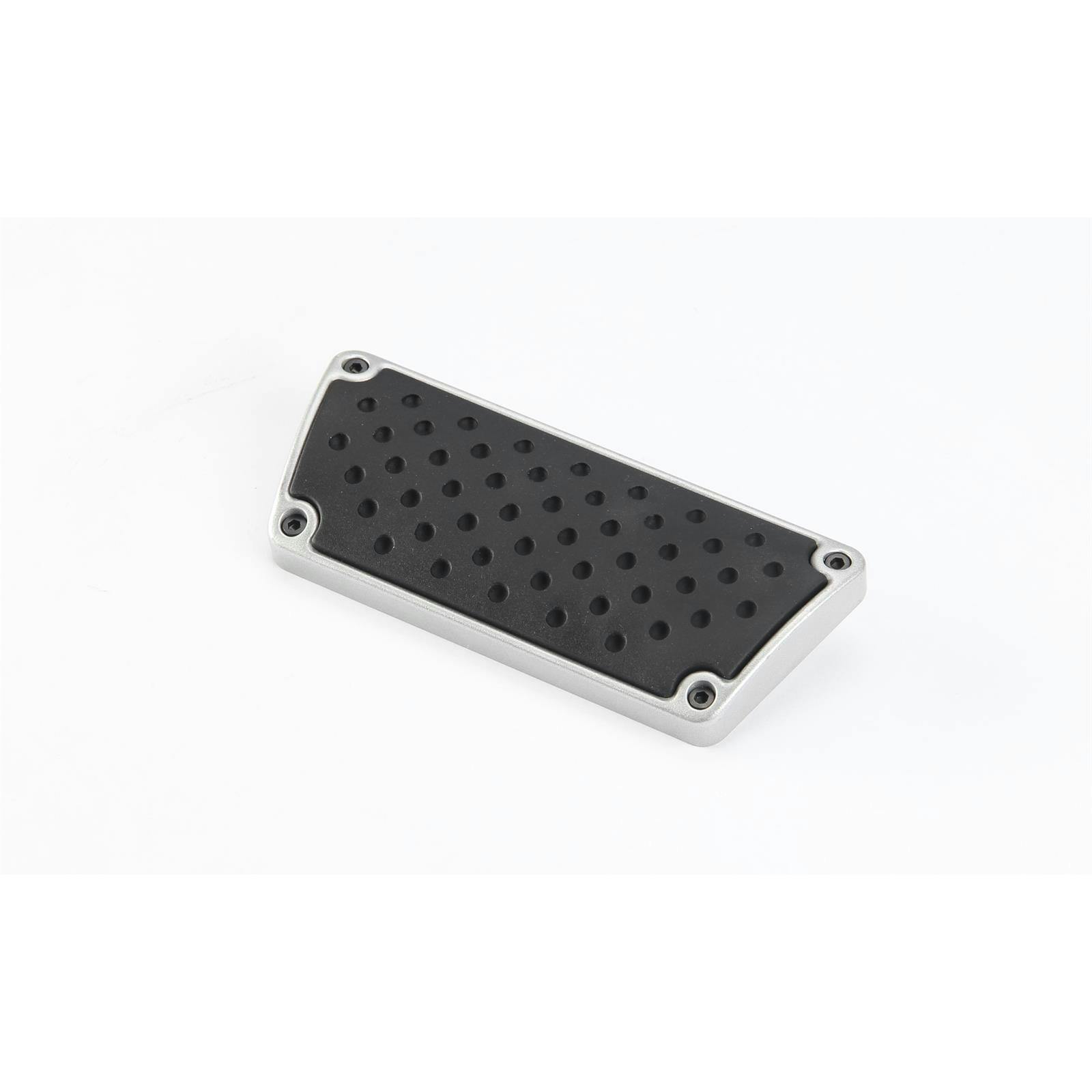 Clayton Machine MCP-P6 Brake Pedal Pad, Automatic, Aluminum, Gray