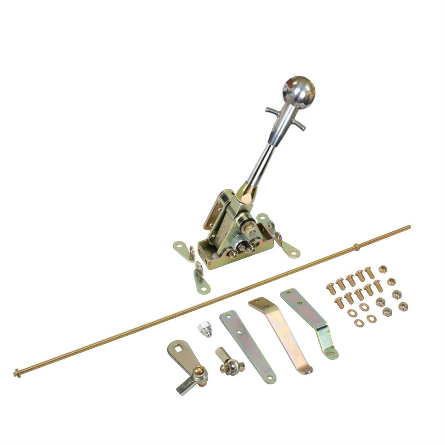 Speedway/Lokar 6 In Straight Muscle Shifter, Powerglide, Brite