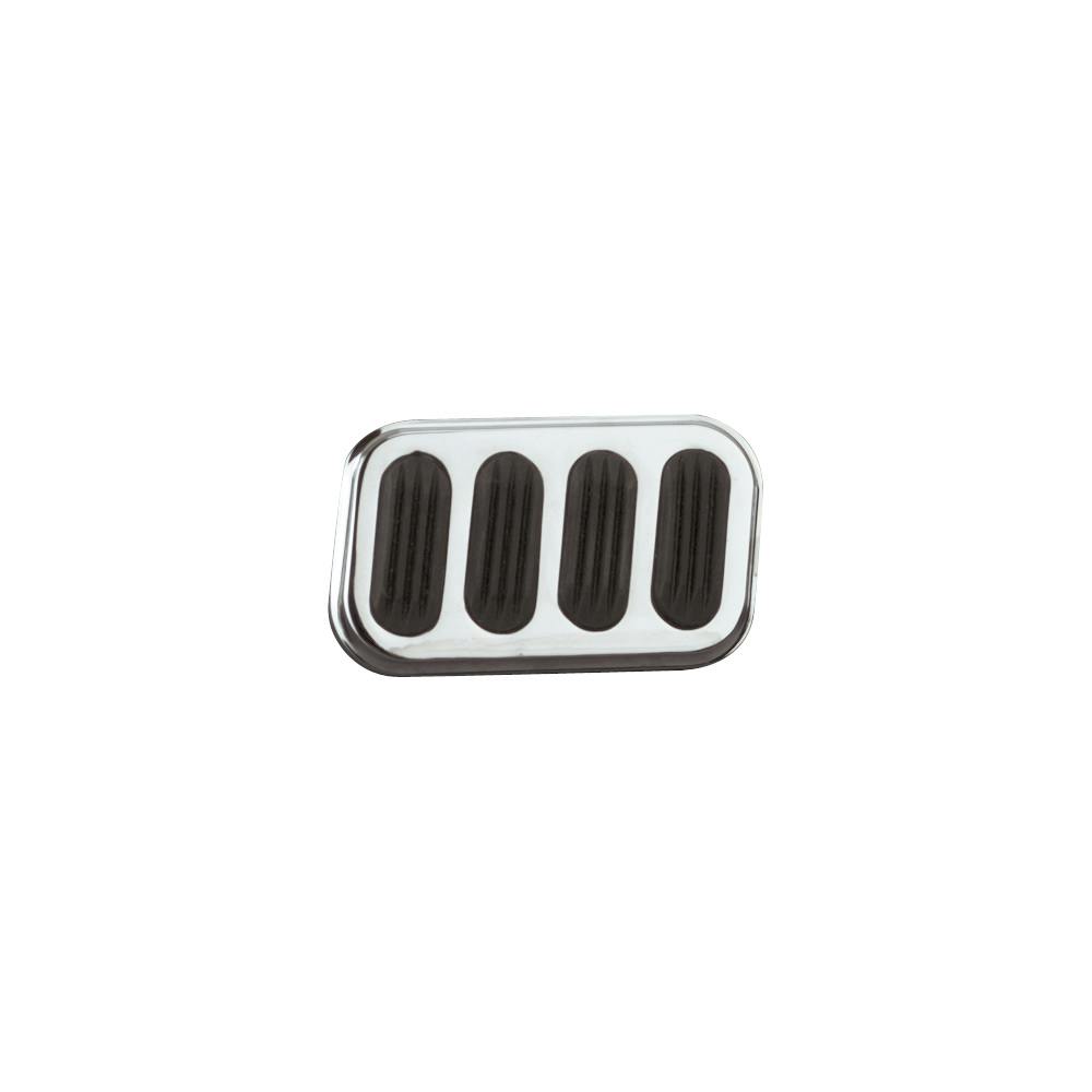 Lokar SG-6008 Steel Brake Pad w/Rubber, Chromed