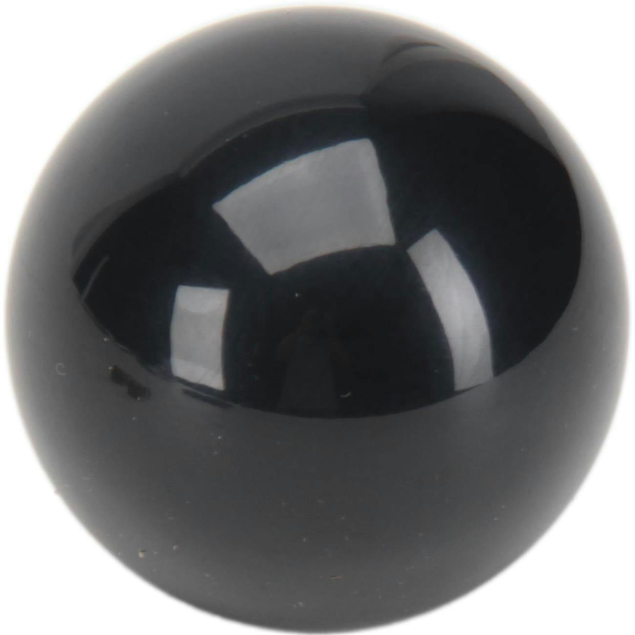 Lokar SK-6884 2-1/4 Inch Plain Black Shift Knob, 3/8-24, 3/8-16 Thread