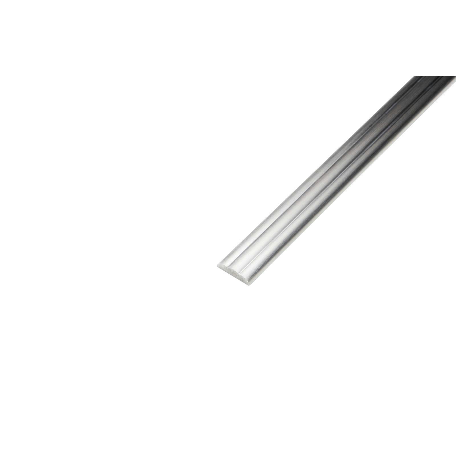 Clayton Machine TRIM-01-8 Exterior Trim, Ribbed Alum, 8 Ft/Each
