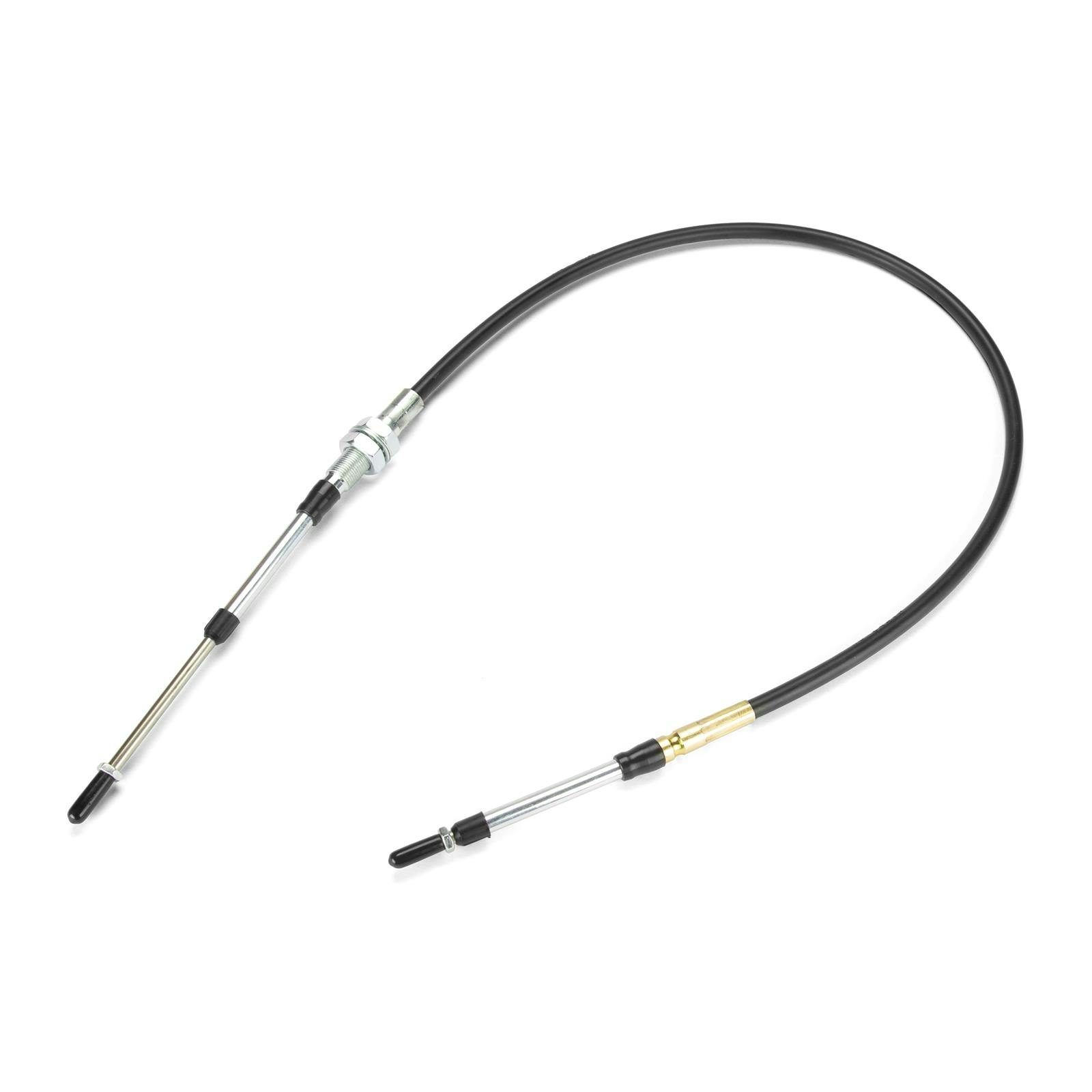Lokar WCA-9096 40 Series Shifter Cable, Bulkhead Groove, 96 Inch