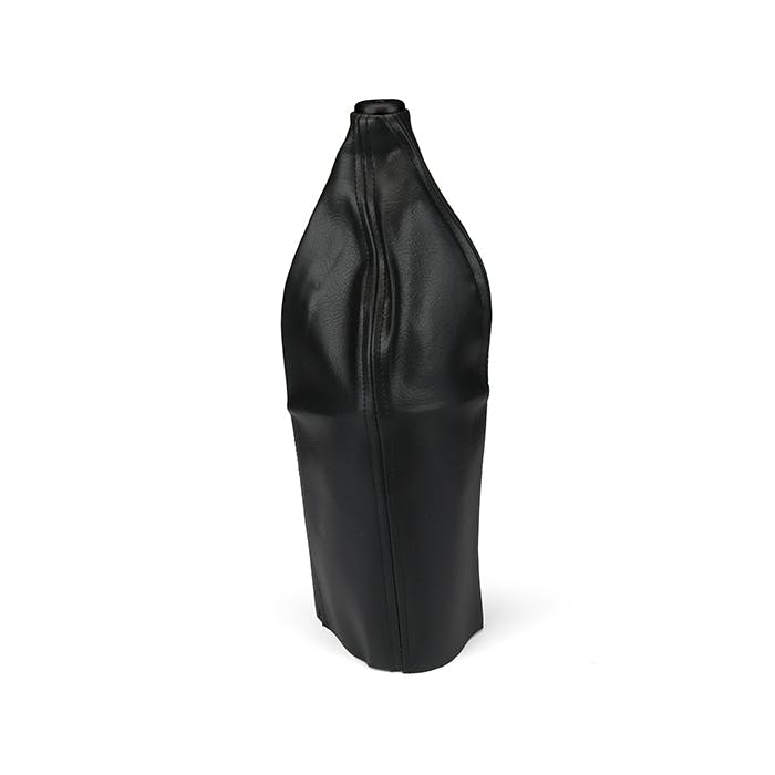 Lokar X70-BAR3 Blk Deluxe Top Round Shifter Boot w/Sliding Alum Bezel