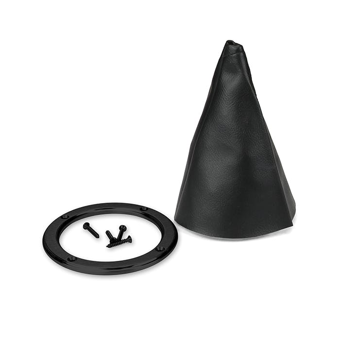 Lokar X70-BHRB Midnight Series Billet Round Shifter Boot Ring w/Boot