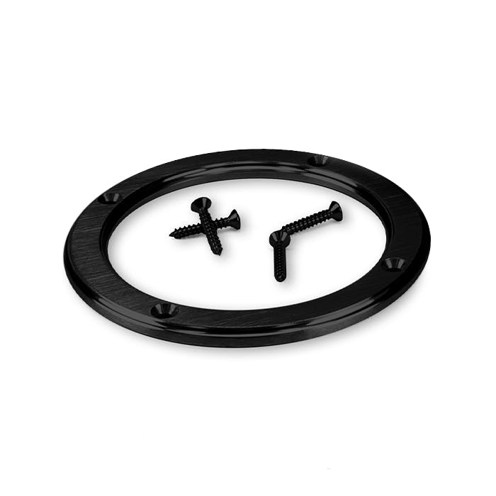 Lokar X70-BSR Midnight Series Black Billet Round Shifter Boot Ring