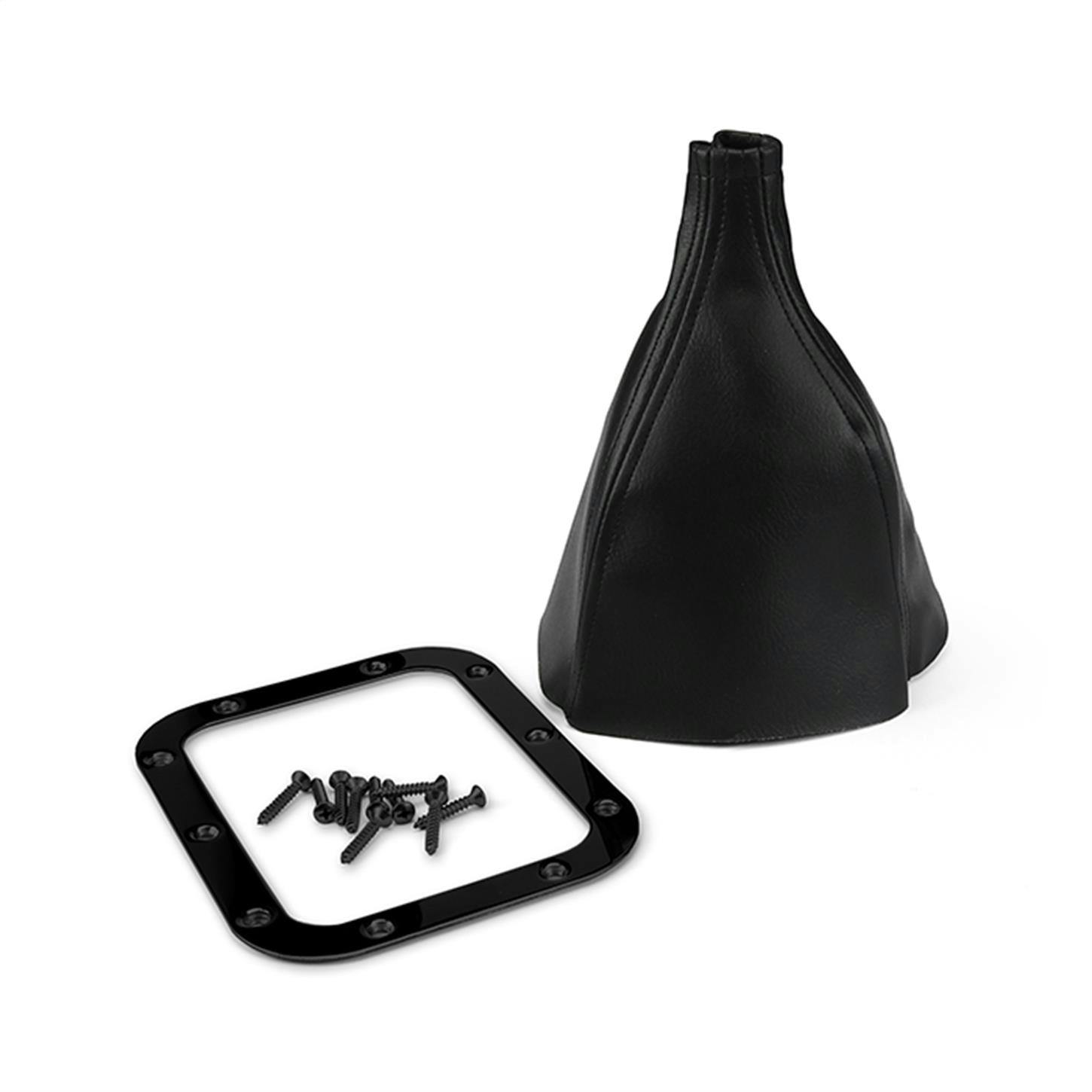 Lokar X70-FMB Stainless Shifter Boot Ring with Boot, Black