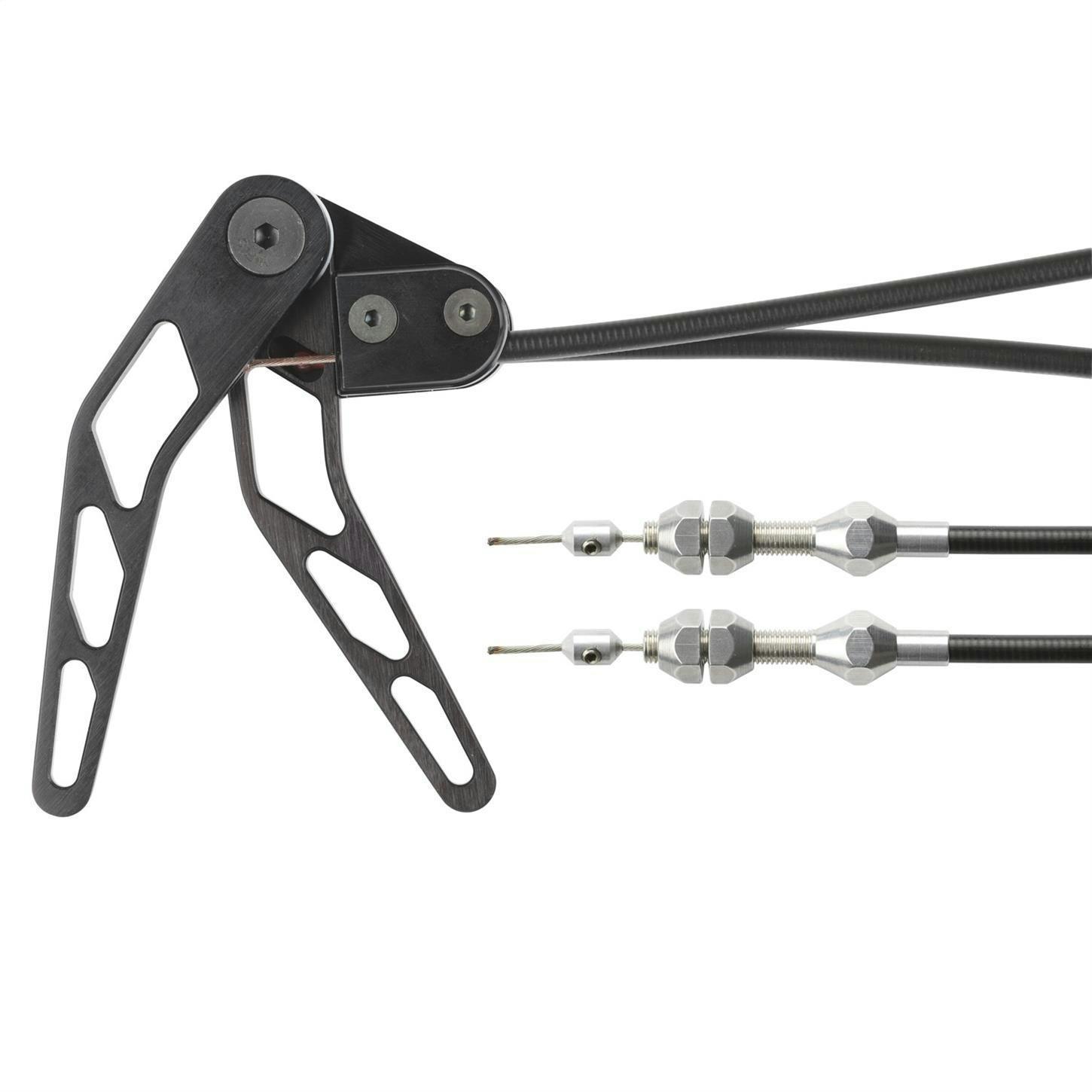 Lokar XCHT-1300U Midnight Series Combo Hood/Trunk Release Cable Kit