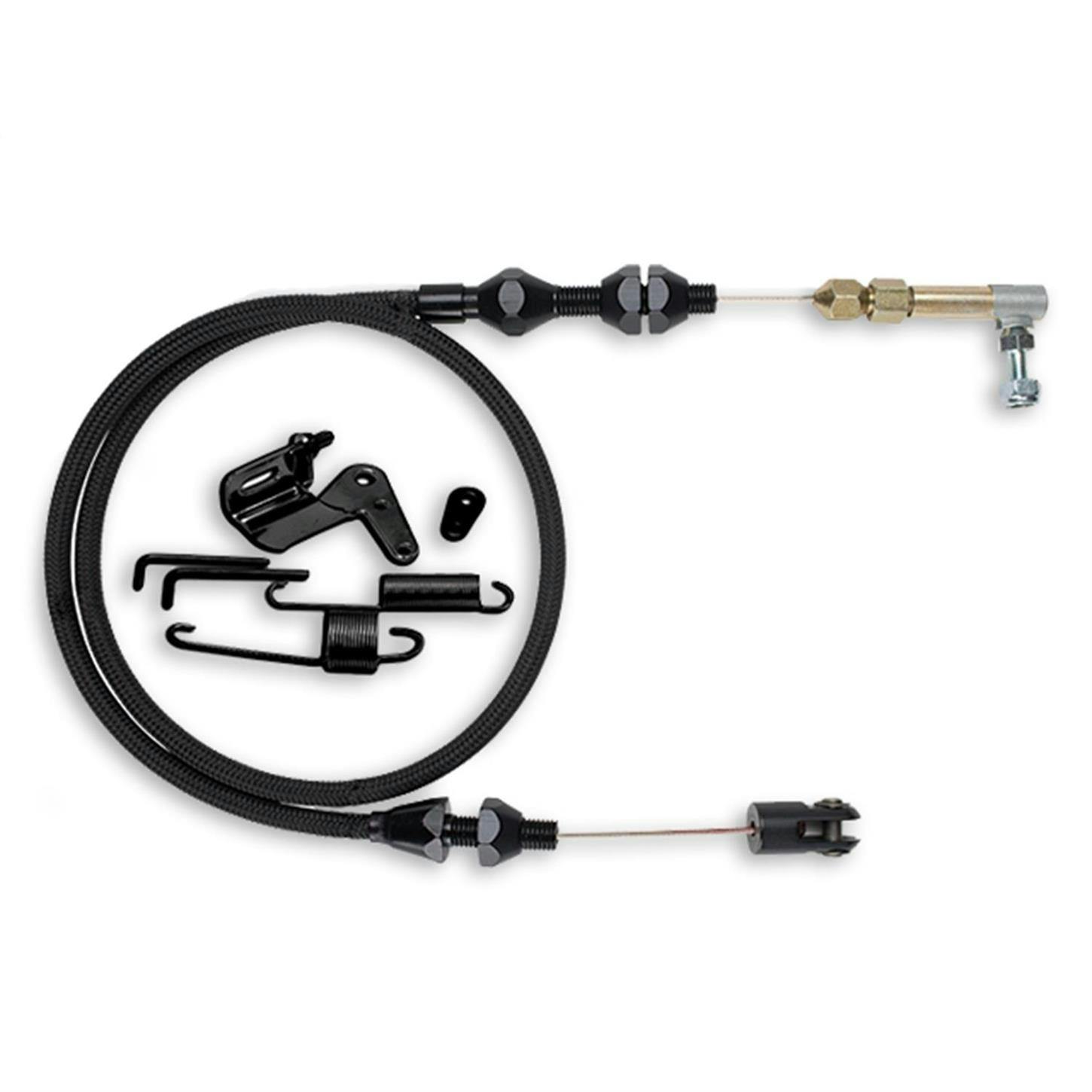 Lokar XDP-1000HT Midnight Series Duo-Pak Hi-Tech Throttle Cable Kit
