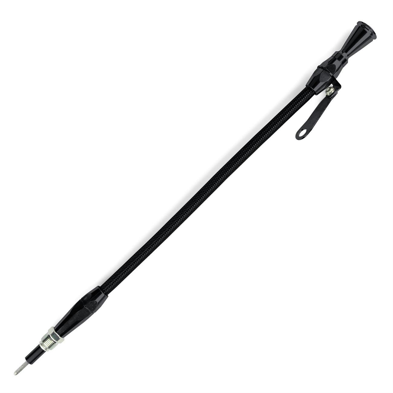 Lokar XED-5005 Midnight Series Flexible Engine Dipstick, 351W Ford