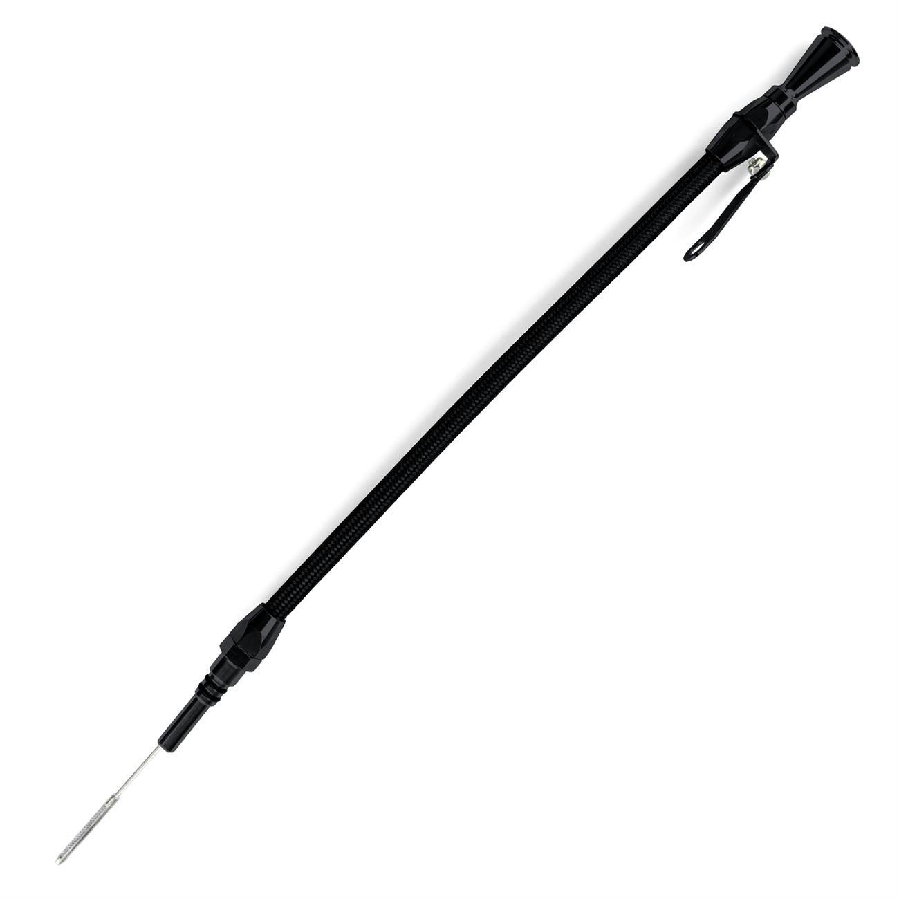 Lokar XED-5013 Midnight Series Flexible Engine Dipstick, 302 Ford