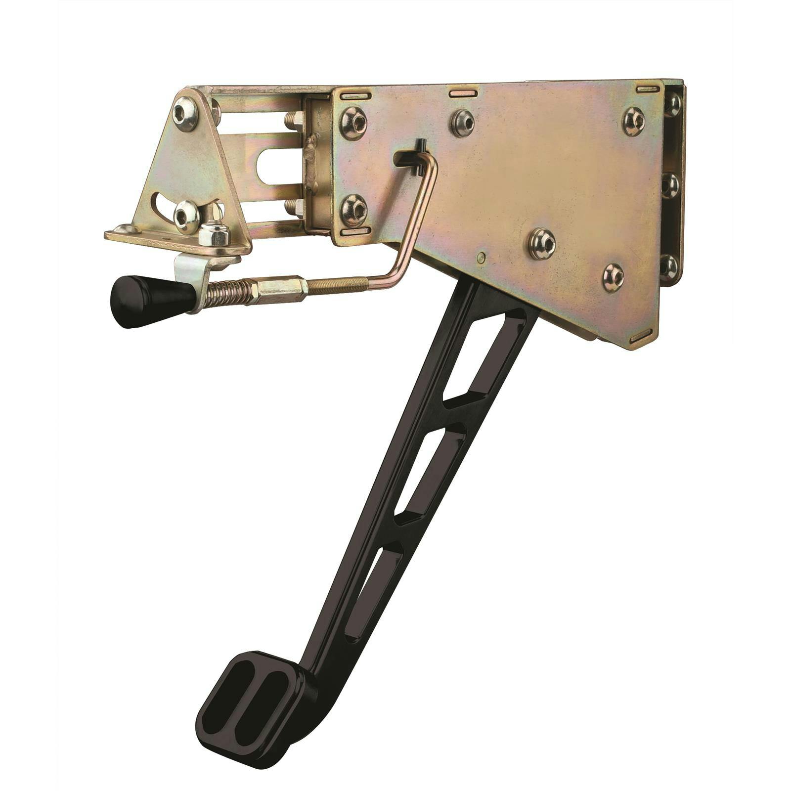 Lokar XEFB-9003 Midnight Series Foot Brake w/Windowed Arm, Rubber