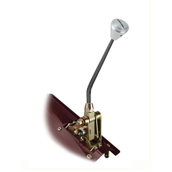 Lokar FM4L80DXL Midnight Series Floor Mount Shifter, 4L80, 10 In