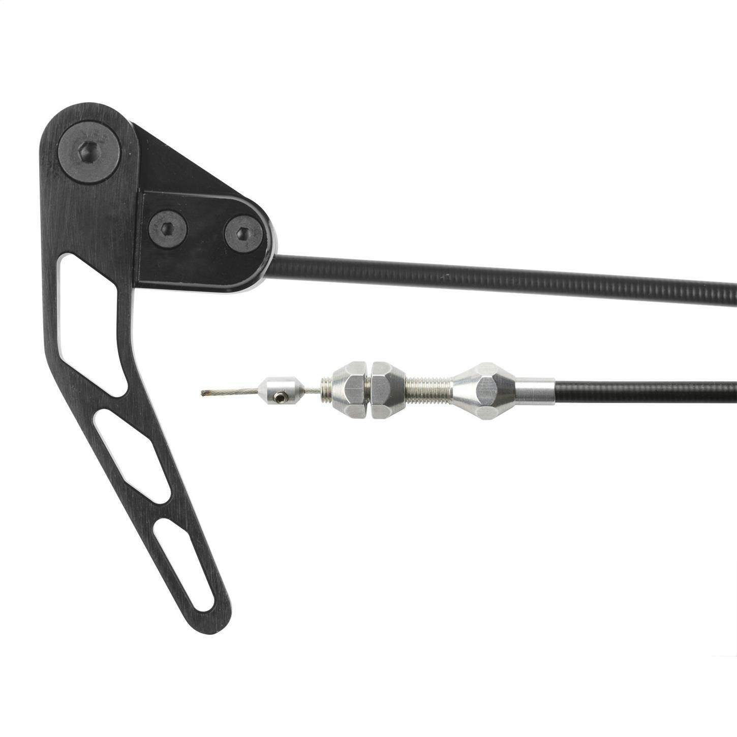 Lokar XHR-1100U Midnight Series Hood Release Cable Kit, Black Housing