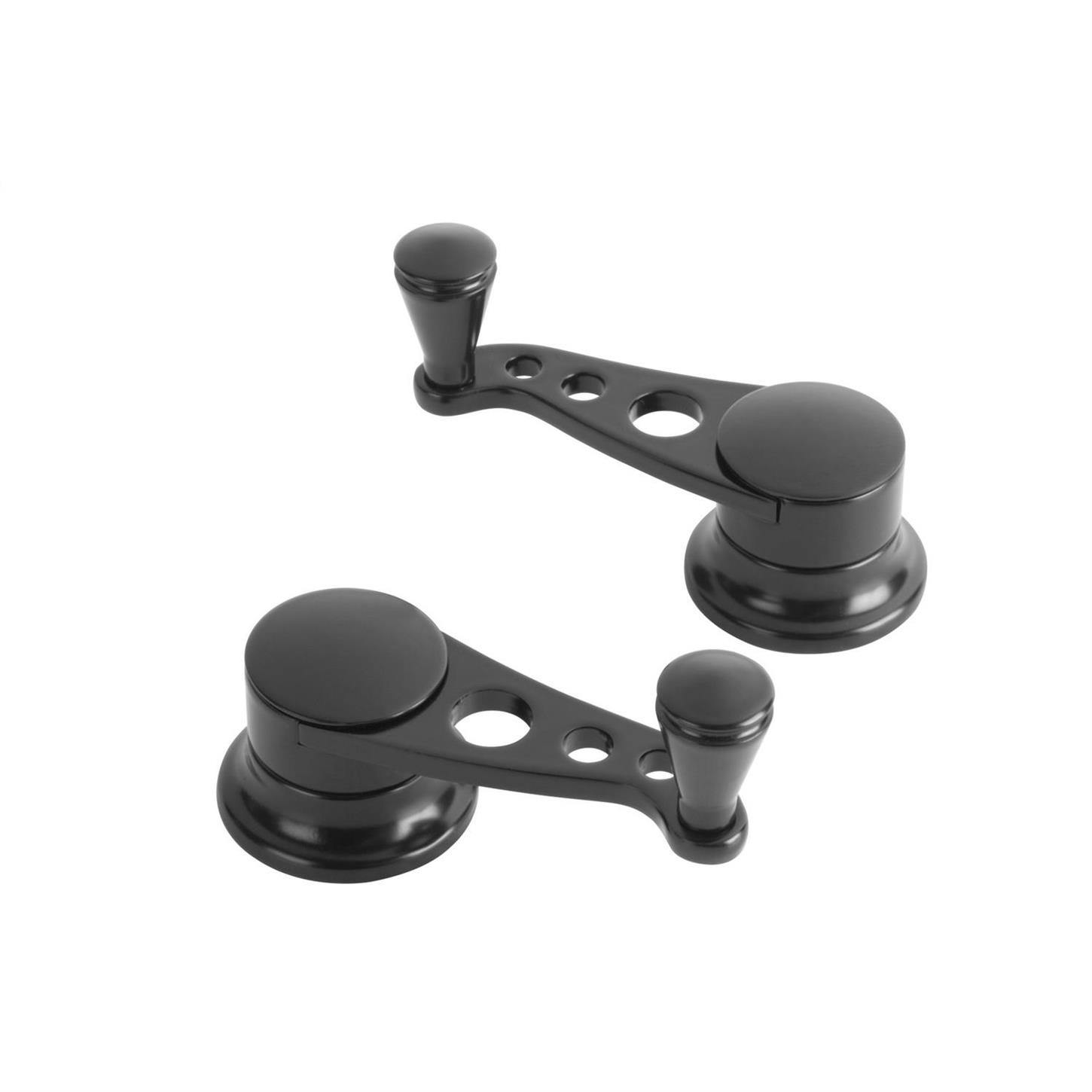 Lokar XIDH-2037 Lakester Vent Window Cranks GM/Ford 1949-Up Black