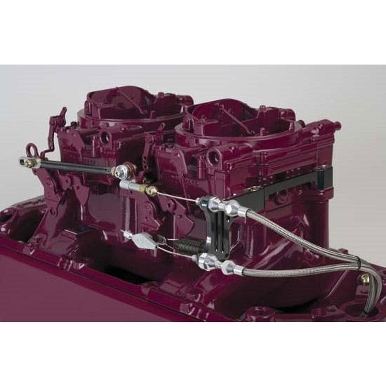 Lokar XTCB-40DQ1 Black Edelbrock Thottle Cable Bracket/Springs