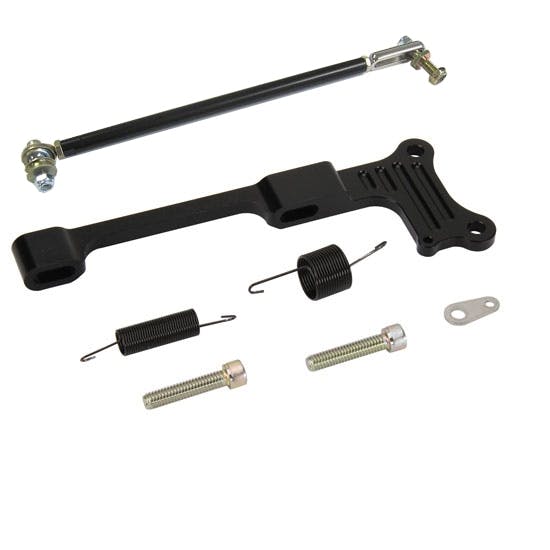 Lokar XTCB-40DQ1 Black Edelbrock Thottle Cable Bracket/Springs