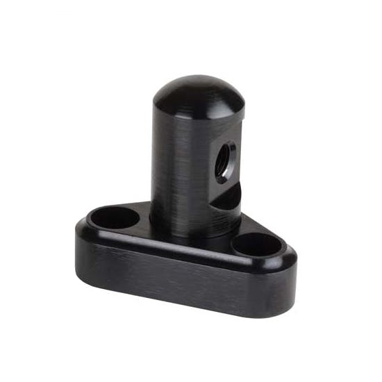 Lokar XTCB-40TP1 Midnight Series Tuned-Port Alum Bracket w/Single Stud