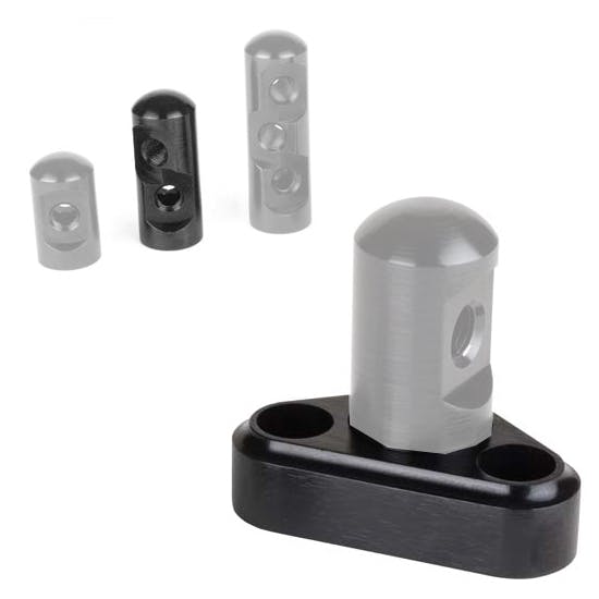 Lokar XTCB-40TP2 Midnight Series Tuned-Port Alum Bracket w/Double Stud