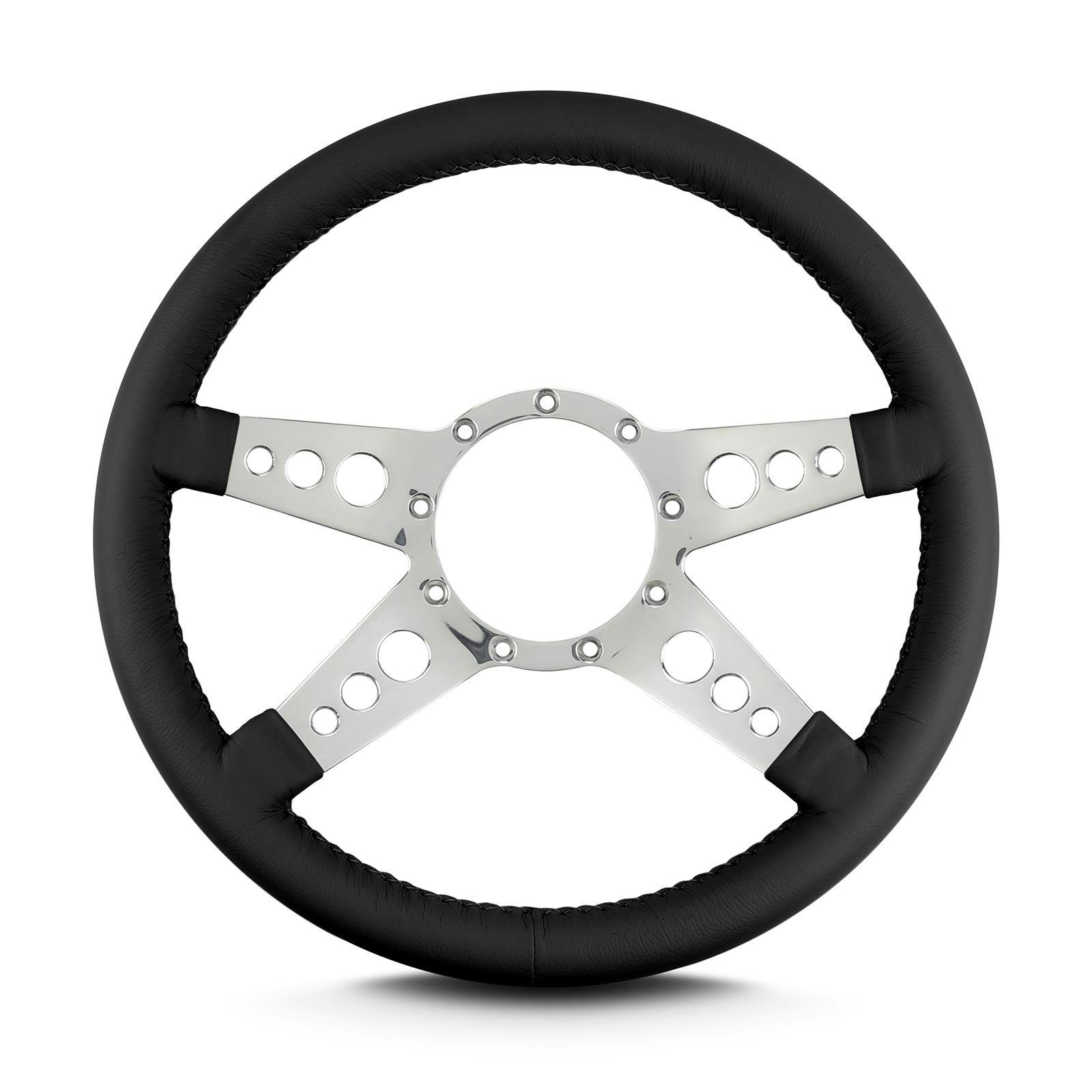 Lecarra 92201 14 Inch Billet Mark 9 GT Steering Wheel, Black Wrap