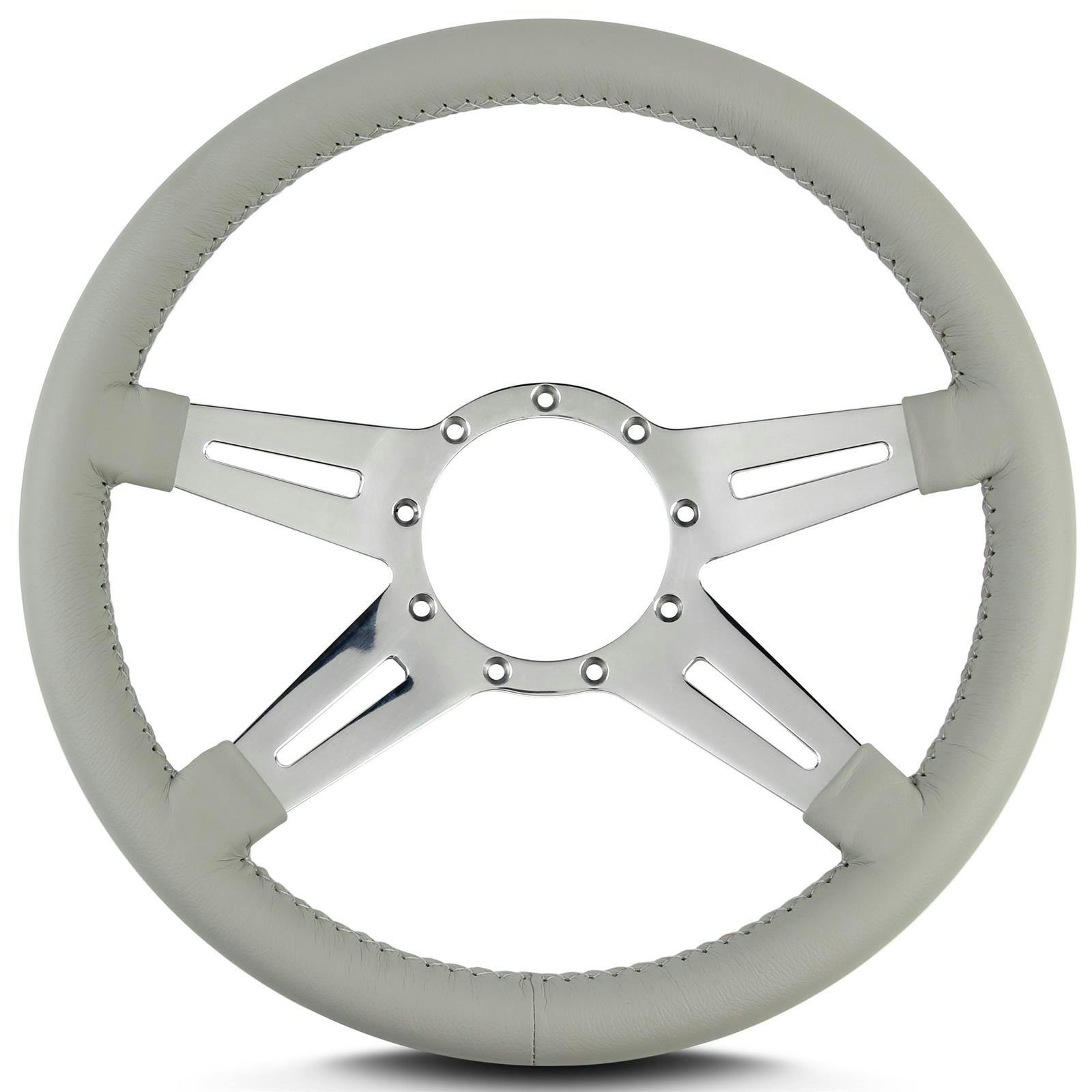 Lecarra 93207 14 Inch Steering Wheel, Mark 9 Elegante, Light Grey