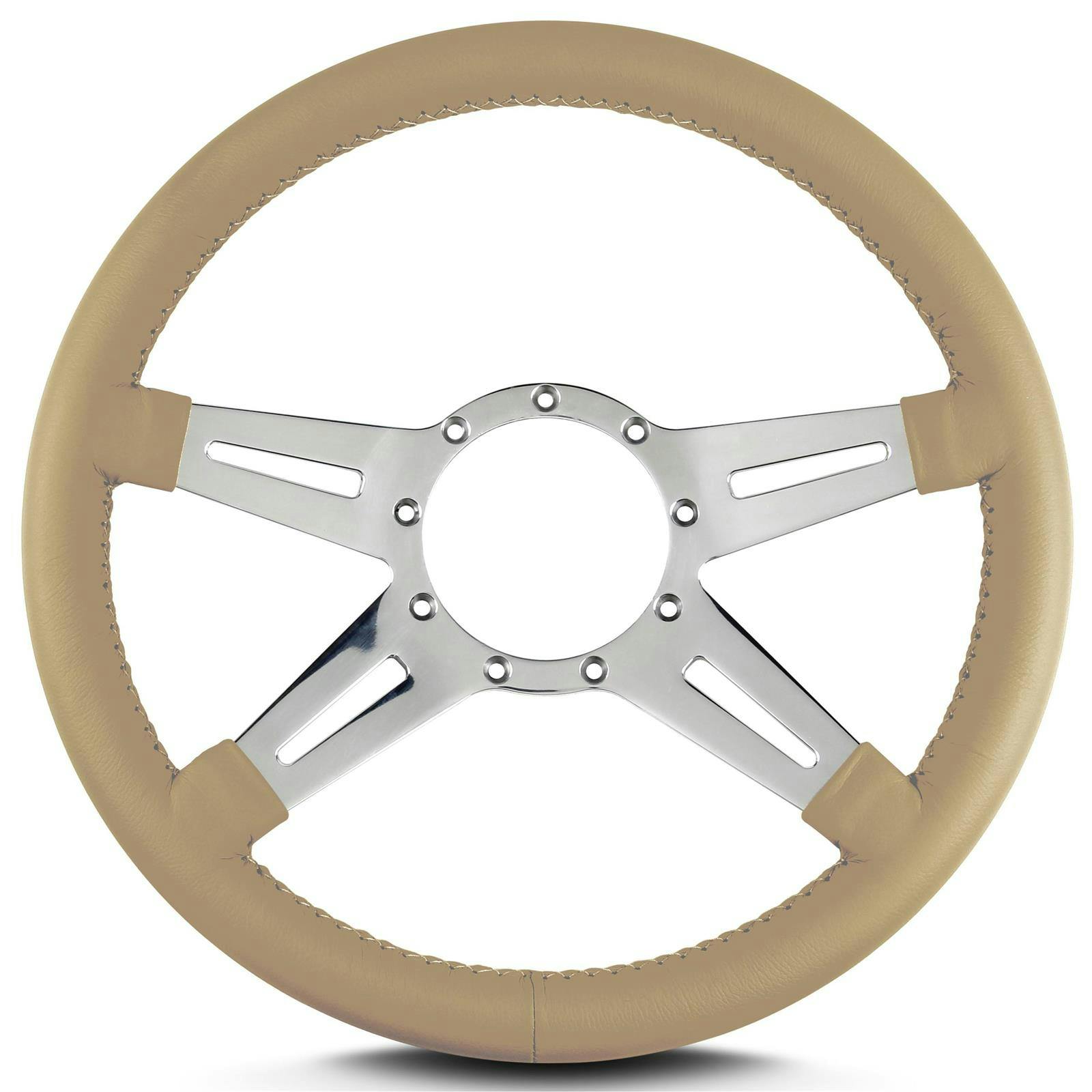 Lecarra 93209 14 Inch Steering Wheel, Mark 9 Elegante, Tan Wrap