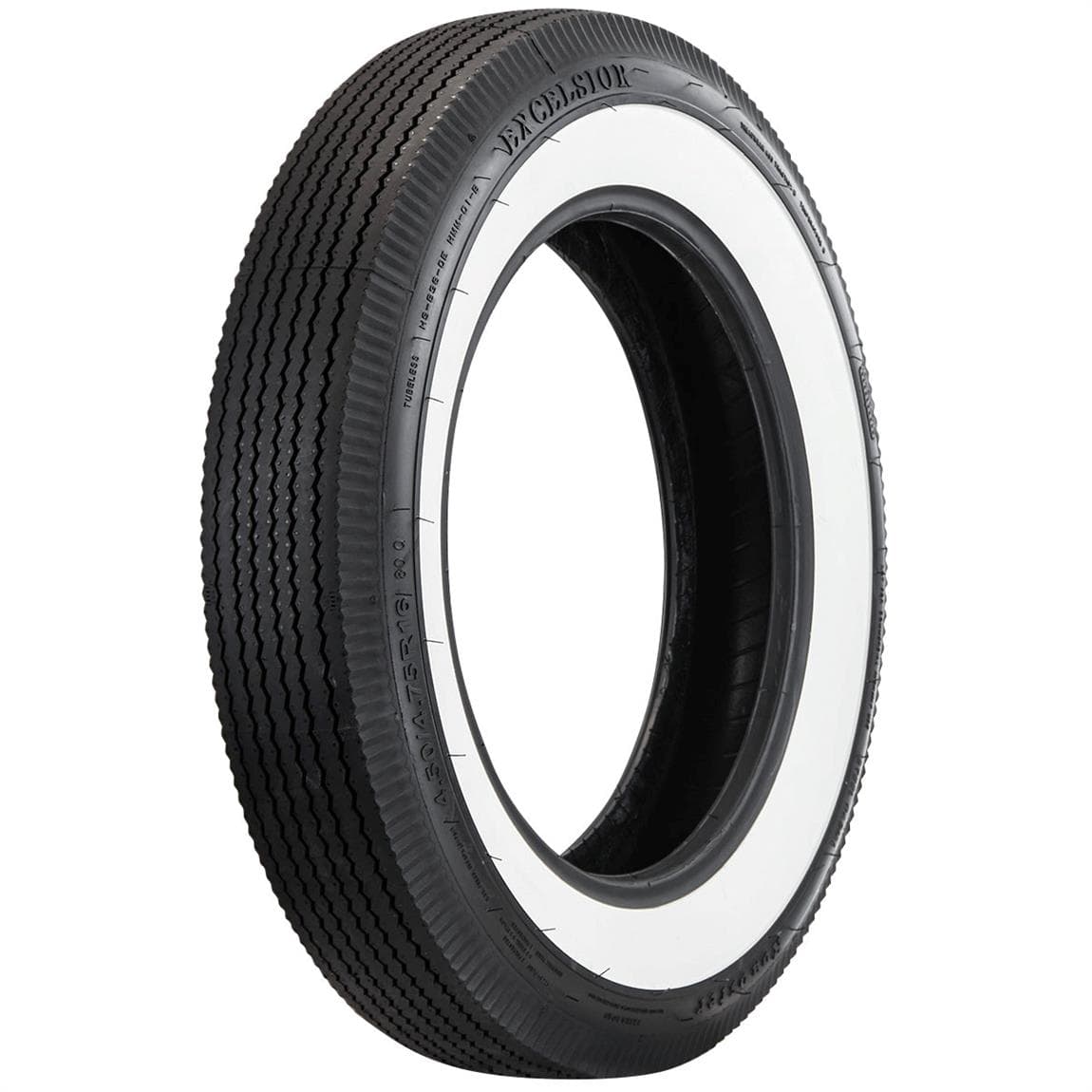 Coker 518100 Excelsior Roadster Radial, Whitewall, 450/475R16
