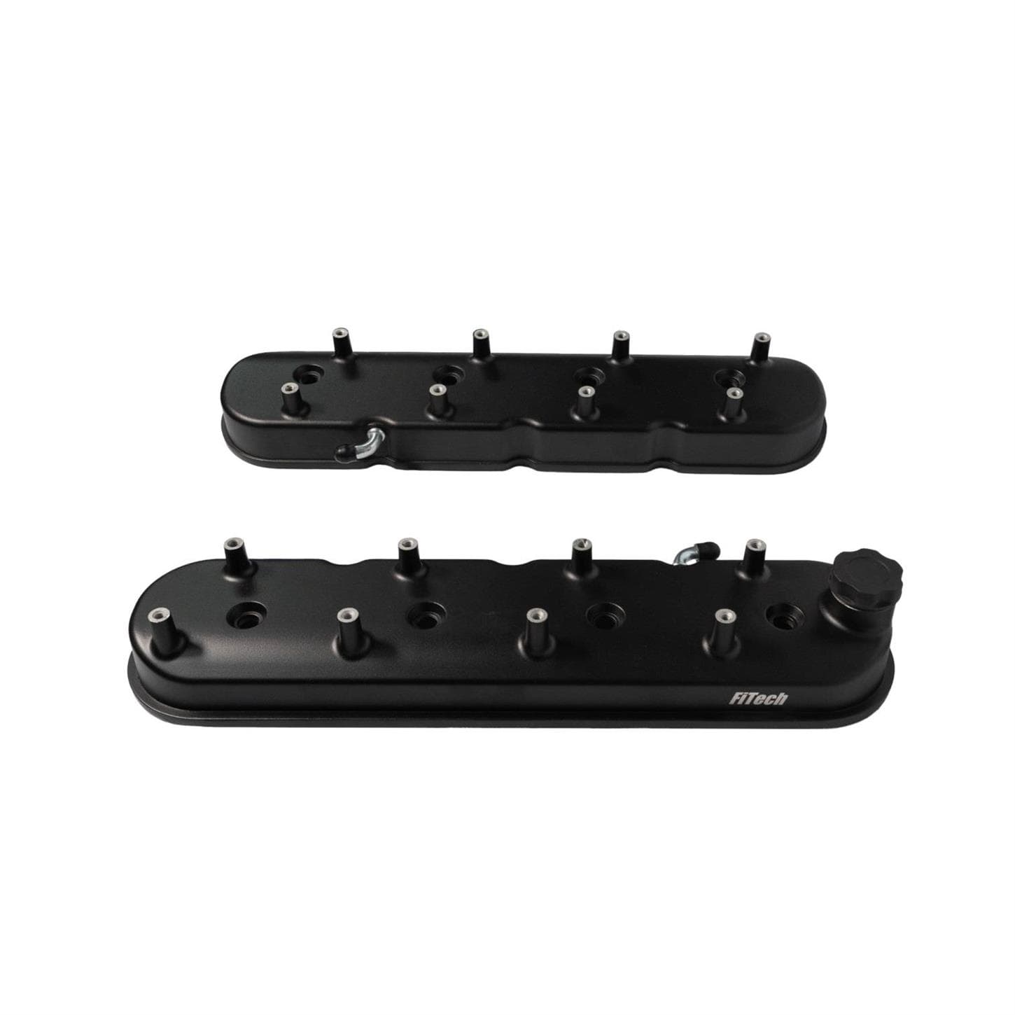 FiTech 131201 Black LS Plus Tall Valve Covers, w/Coil Mounts