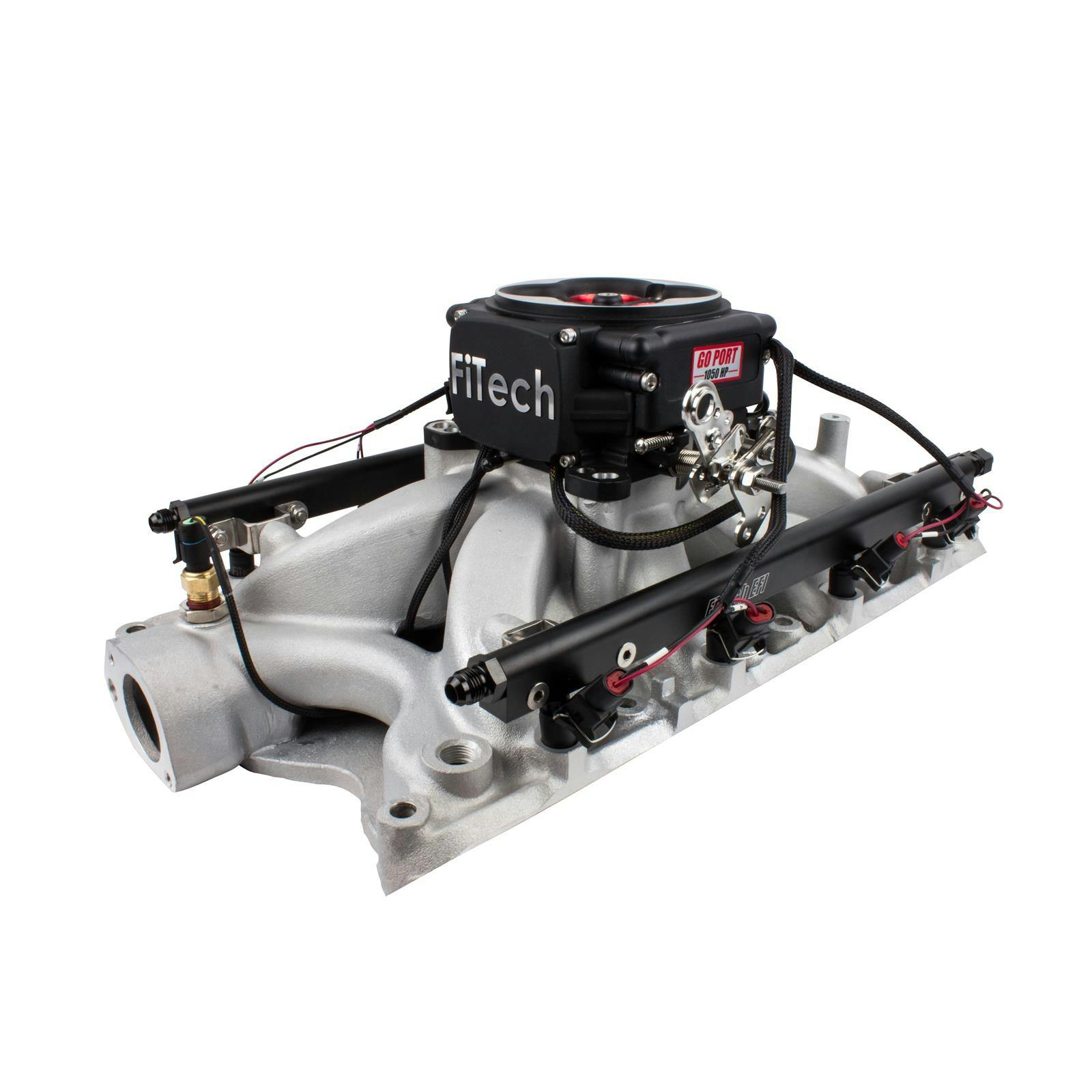 FiTech 37854-1 SBC Go Port Fuel Injection Fuel Rail Set