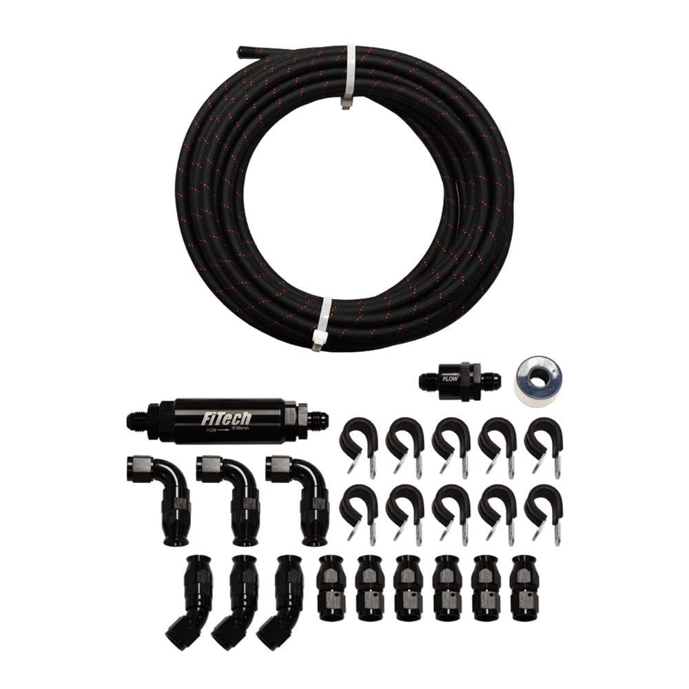 FiTech 51006 Go-Fuel Stainless Steel Braided Fuel Kit
