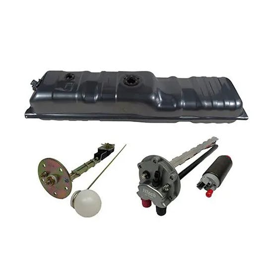 FiTech 58017 EFI Fuel Tank, 82-91 GM Truck Long Bed, Coated Steel