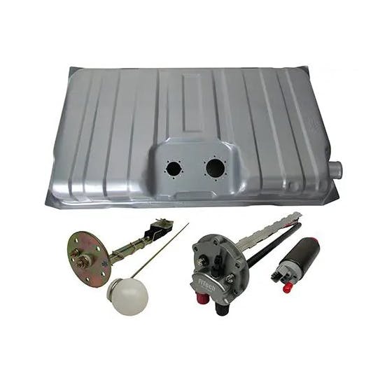 FiTech 58041 EFI Fuel Tank, 1966-67 Chevy II/Nova, with Pump