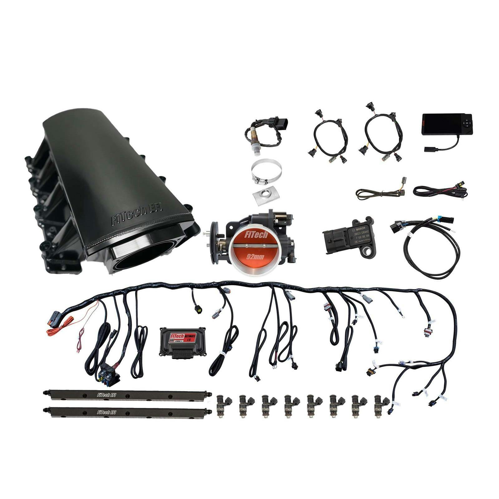 FiTech 70015 LS1/LS2/LS6/LS7 500HP Square Port Kit, Short
