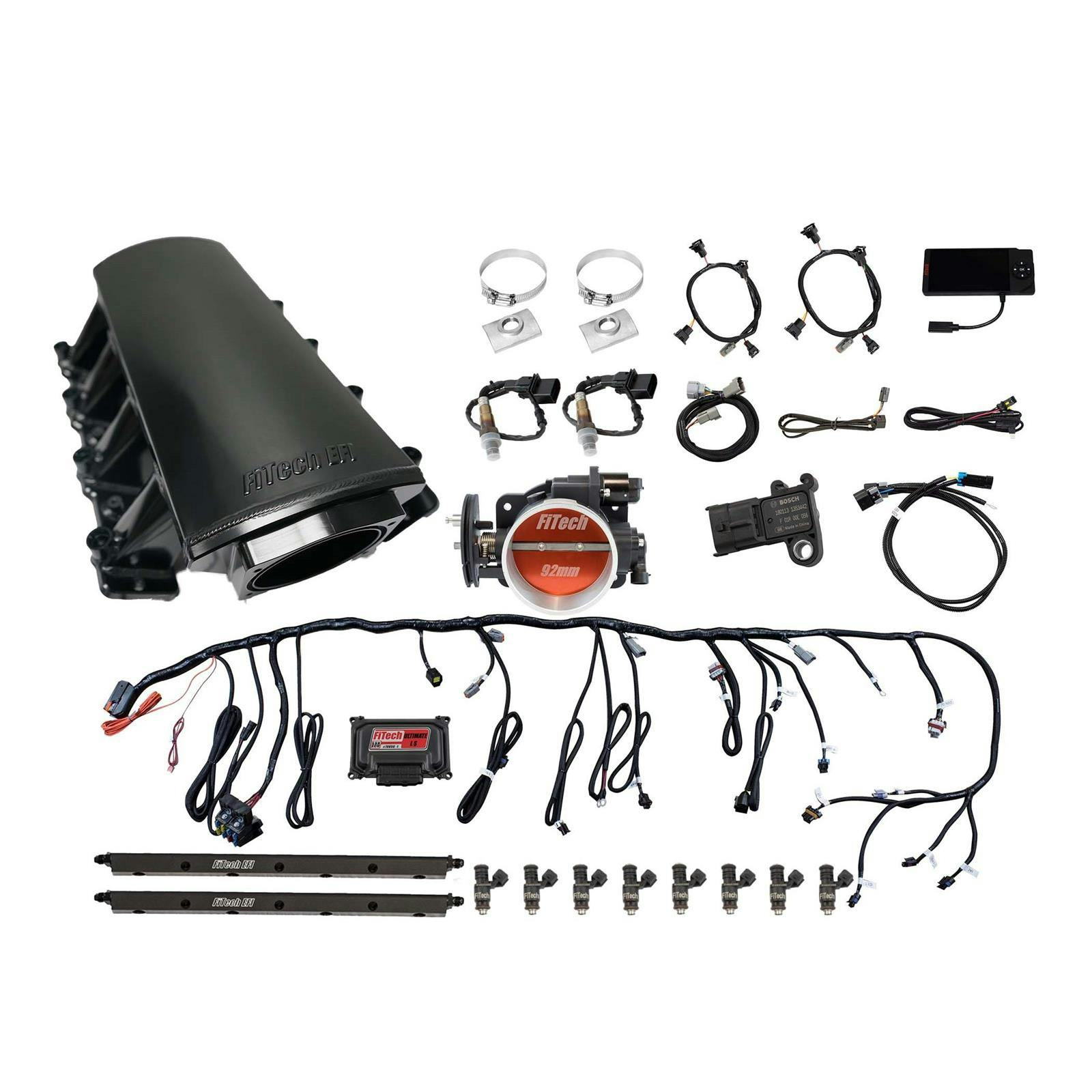 FiTech 70016 Ultimate LS7 500HP Square Port Kit W/ Trans Control